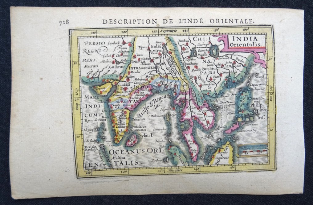 Ασία - Ινδία, Νοτιοανατολική Ασία, Φιλιππίνες, Σρι Λάνκα, Κίνα...; B. Langenes / P. Bertius / J. Hondius - India Orientalis - 1601-1620 #1.0