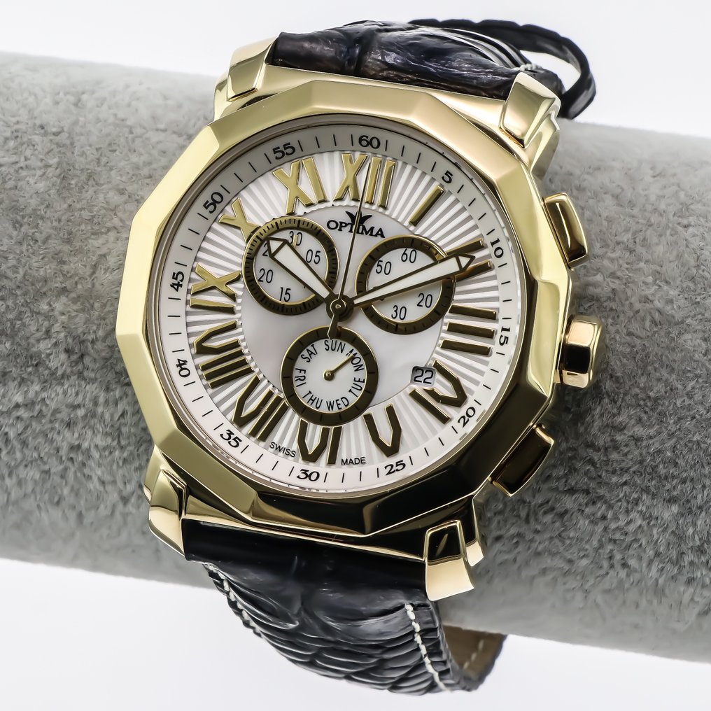 Optima - Swiss Chronograph - OSC248-GL-7 - Black strap - Nincs minimálár - Férfi - 2000-2010  #1.0