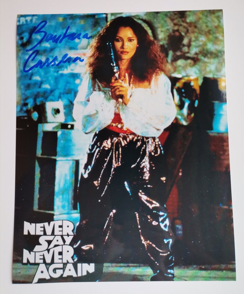 Barbara Carrera as Fatima Blush in Never Say Never Again 1983 - Signed Autographed 10x8 Photo - Coa #1.2
