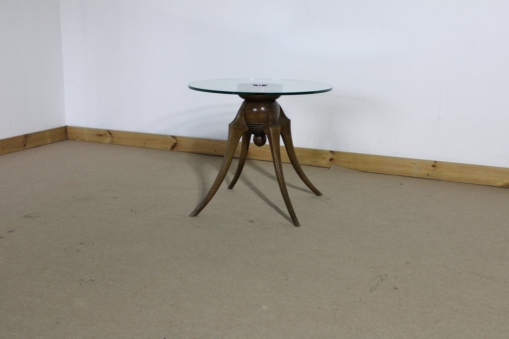 Side table - 木, 玻璃, 金屬 #3.2