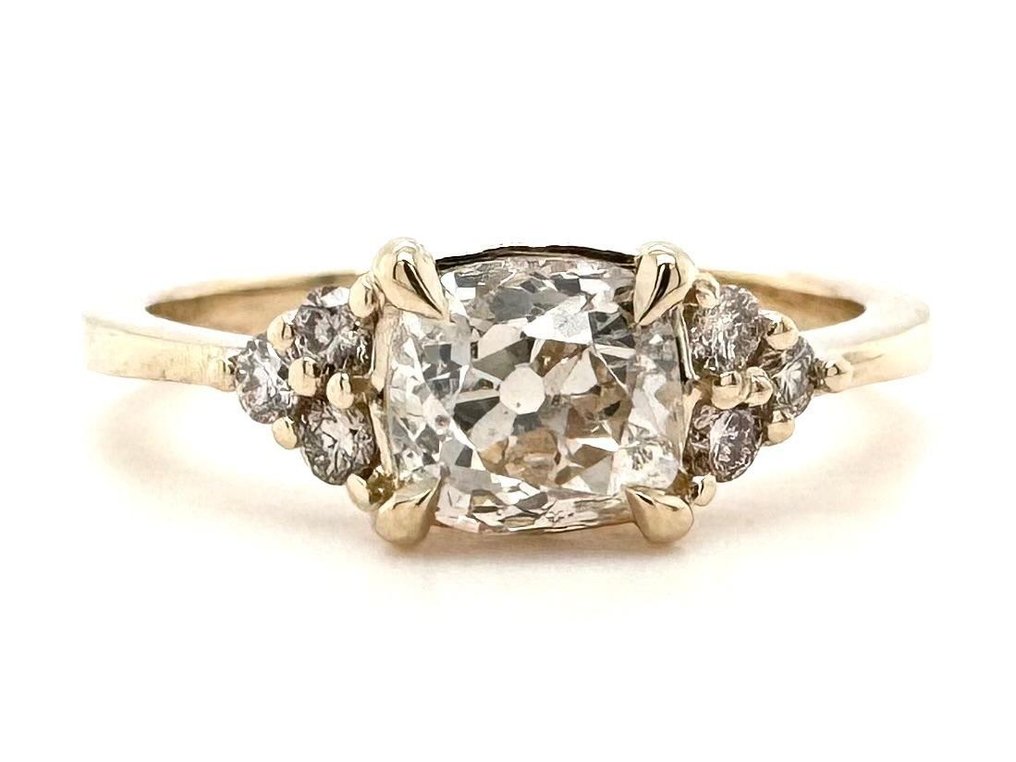 Bague - 14 carats Or jaune -  1.16ct. tw. Diamant  (Naturelle) - Diamant #1.1