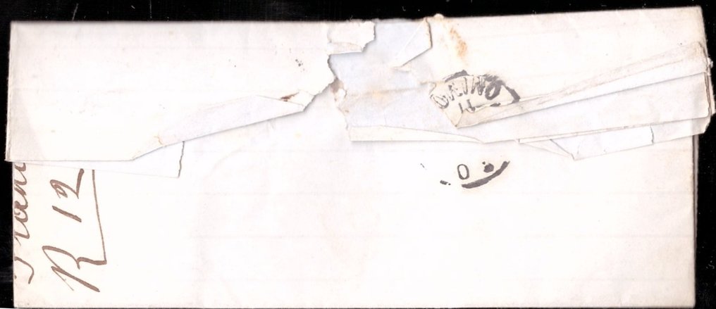 郵戳 - 马蹄铁 - 義大利王國- 1867 #1.0