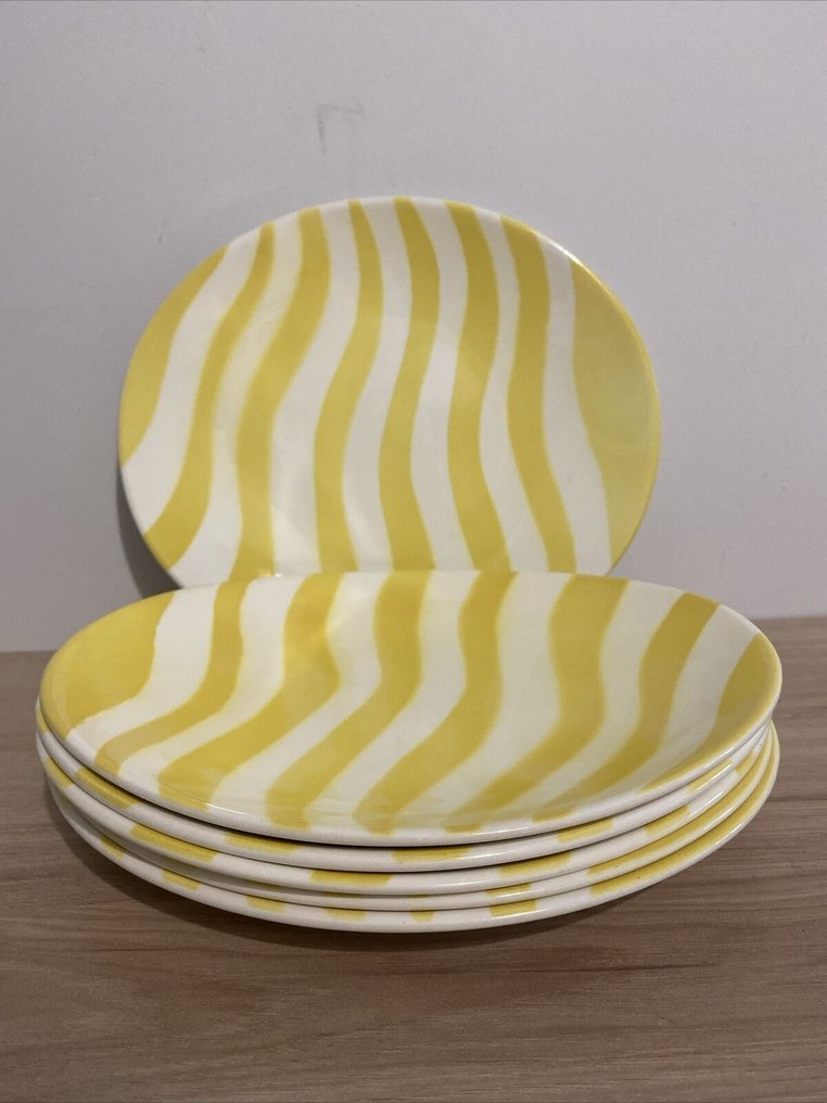 Salins - Plate (6) - Earthenware - 6 oval plates #1.1