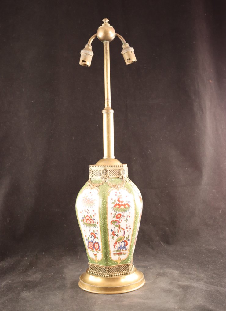 Chinoiserie stijl - Table lamp - Copper, Porcelain #1.1