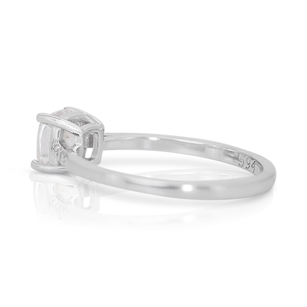 Anello - 14 carati Oro bianco -  1.07ct. tw. Diamante  (Naturale) - Diamante #1.2