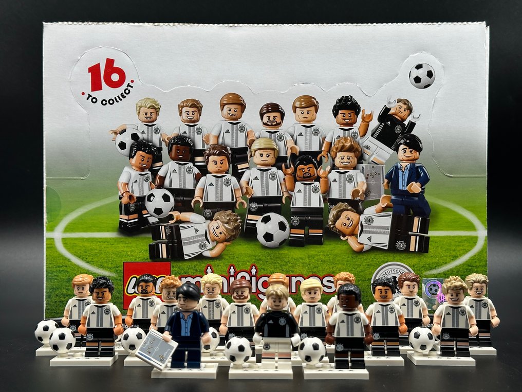 Lego - Minifigurer - DFB German Football Team Series (71014) - complete reeks van 16 figuren - 2016 #1.0