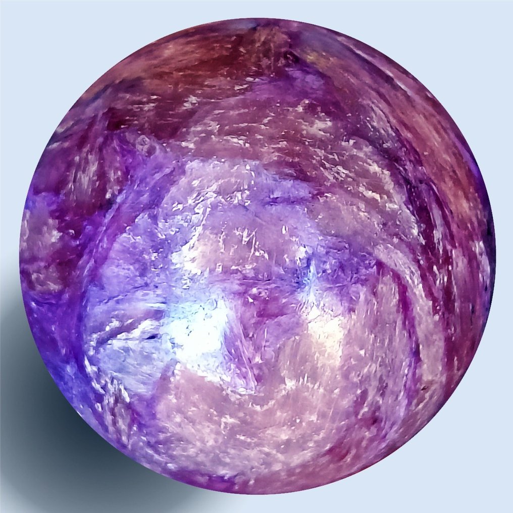 紫铜榴石球体， （贝加尔湖）- 220 g - (2) #2.1