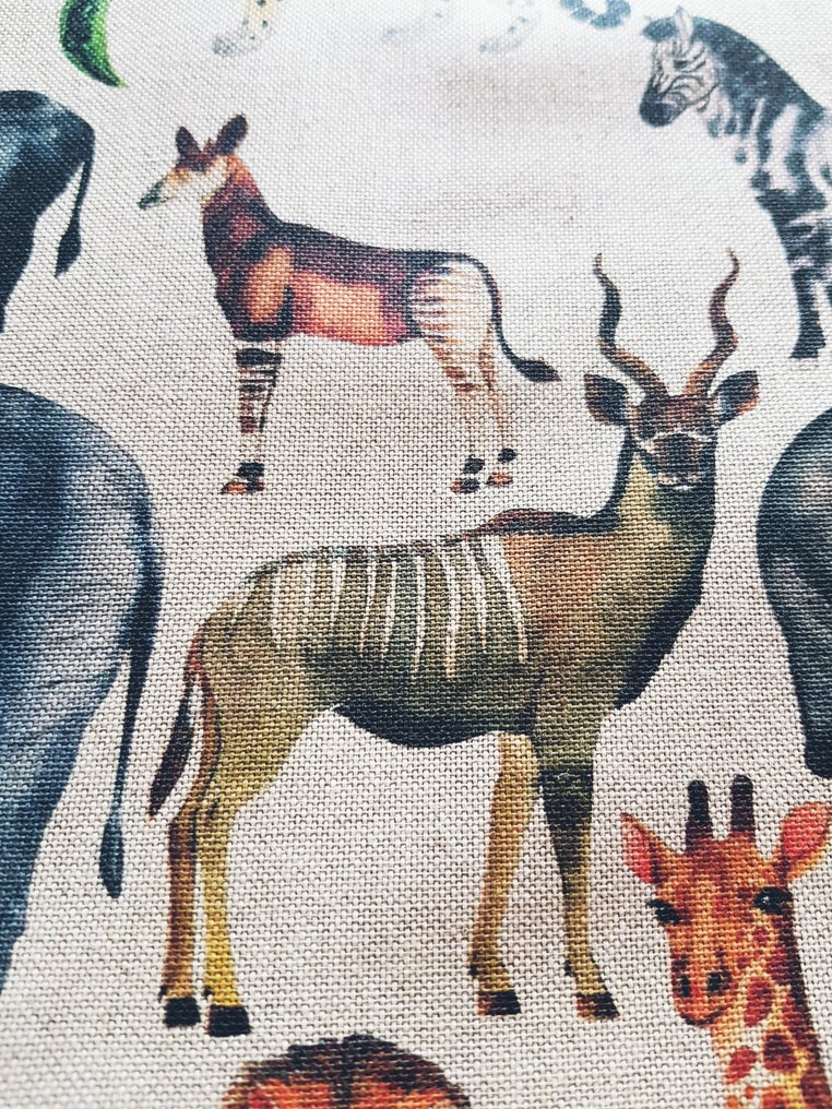 San Leucio - Tejido de tapicería  - 3 m - 3 m - Tela con temática de animales. #1.2