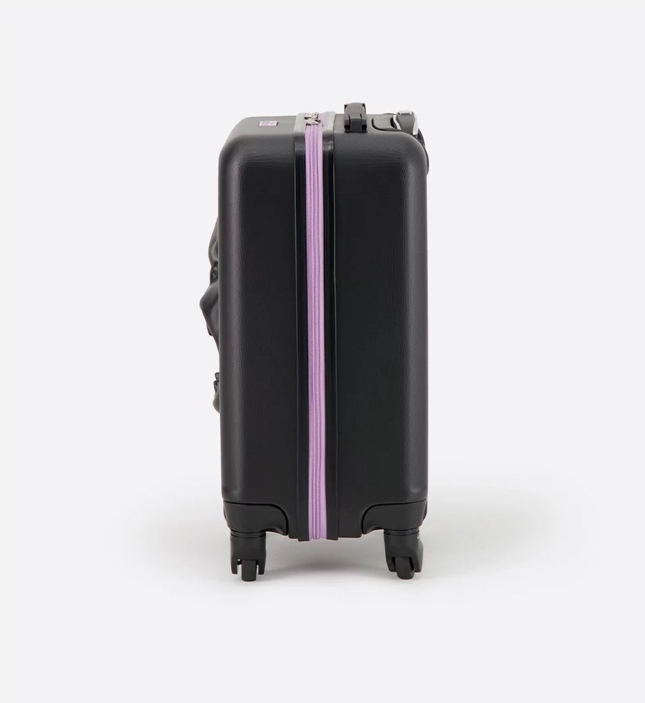 Richard Orlinski (1966) - Valise cabine (noire et parme) #1.0