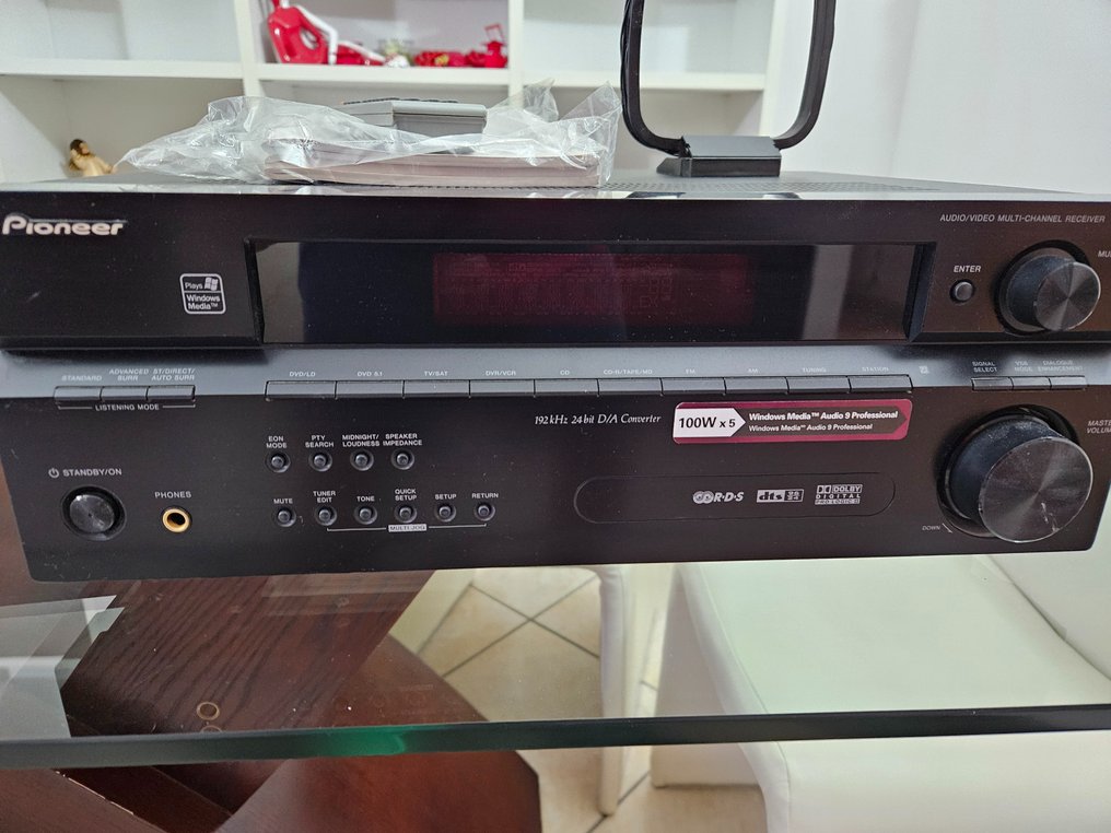 Pioneer - VSX-416 Solid state multi-channel receiver, S-W90S Subwoofer ...
