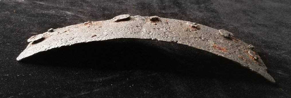 Mittelalterlich Eisen Helmteil mit Herstellermarke - 35 mm #2.1