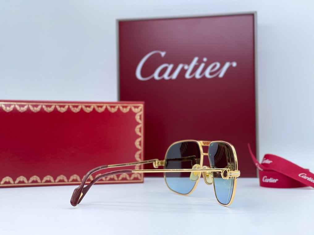 Cartier - Tank Vintage Gold Planted 24k - Sunglasses #3.2