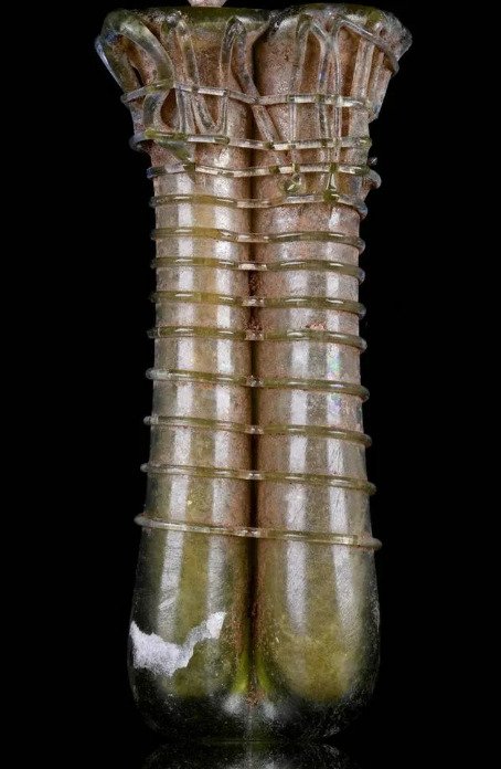 Ókori római Üveg Dupla Balsamarium - 11 cm #1.1