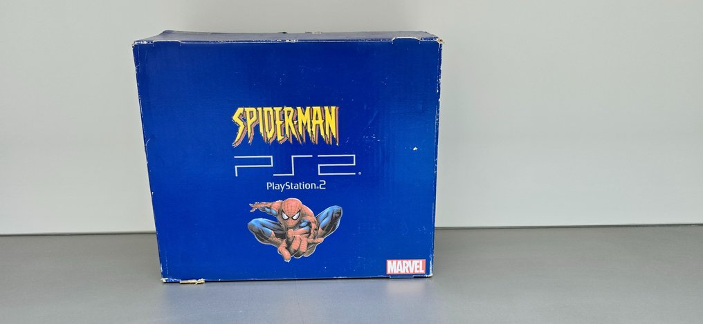 Sony PlayStation 2 - Spiderman - custom - Setti jossa videopelikonsoli ja pelejä - mukautettu päivitetty laatikko #1.1