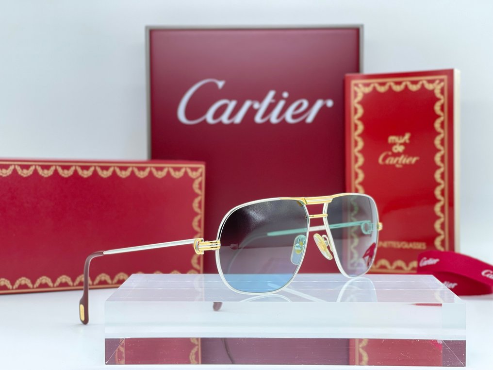 Cartier - Tank Platinum Vintage Gold Planted 24k - Sunglasses #2.1