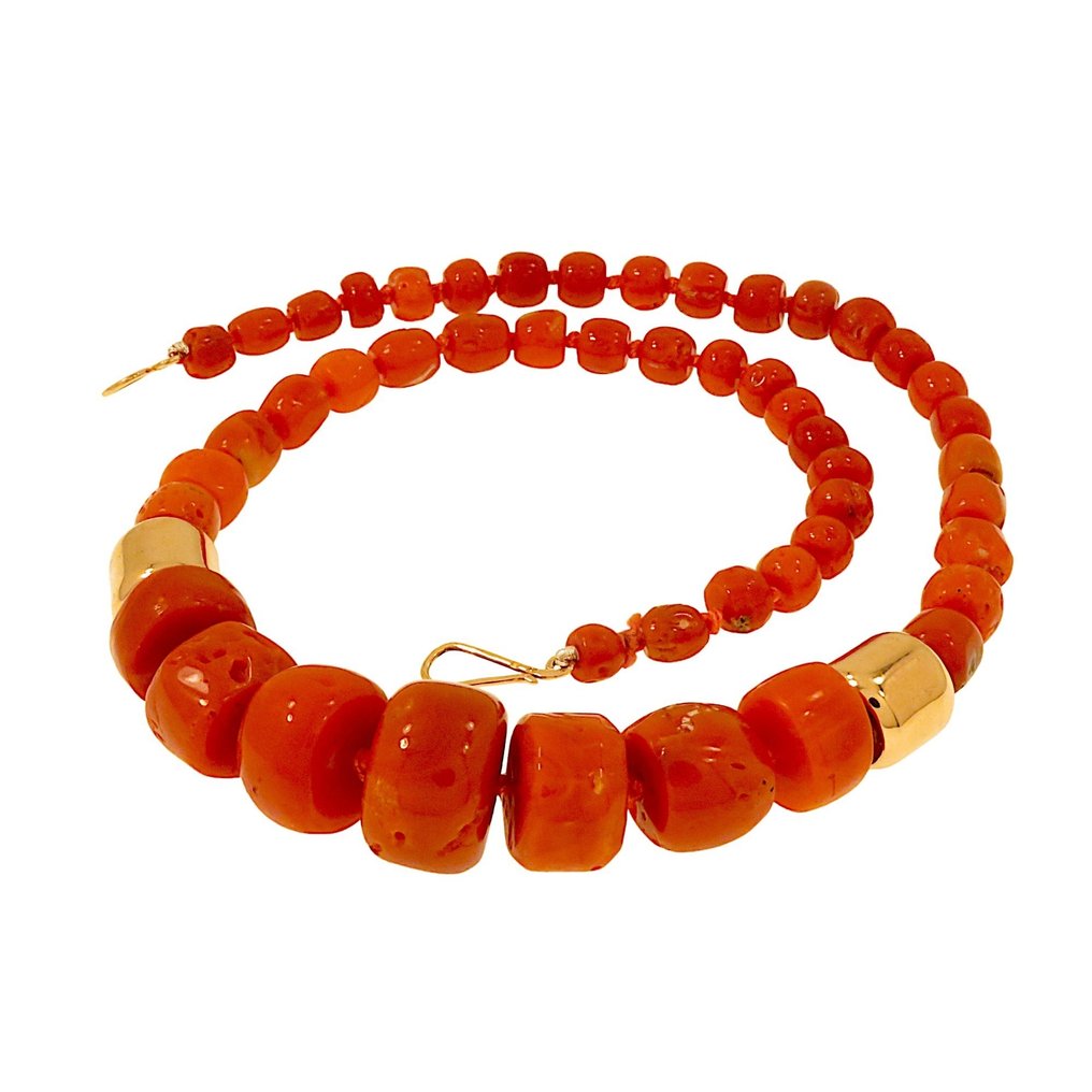 Necklace - 8 kt. Rose gold Coral #1.2