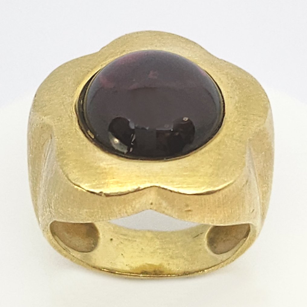戒指 - 18K包金 黄金 -  4.00ct. tw. 石榴石 #1.1