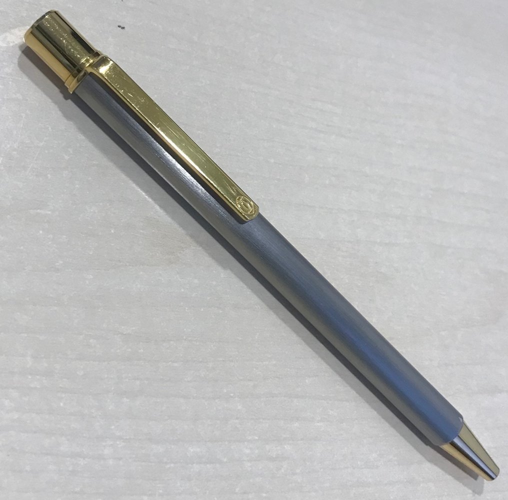 Cartier - Le Must De Cartier Stainless  Steel Gold Trims Ballpoint - Długopis kulkowy #1.1