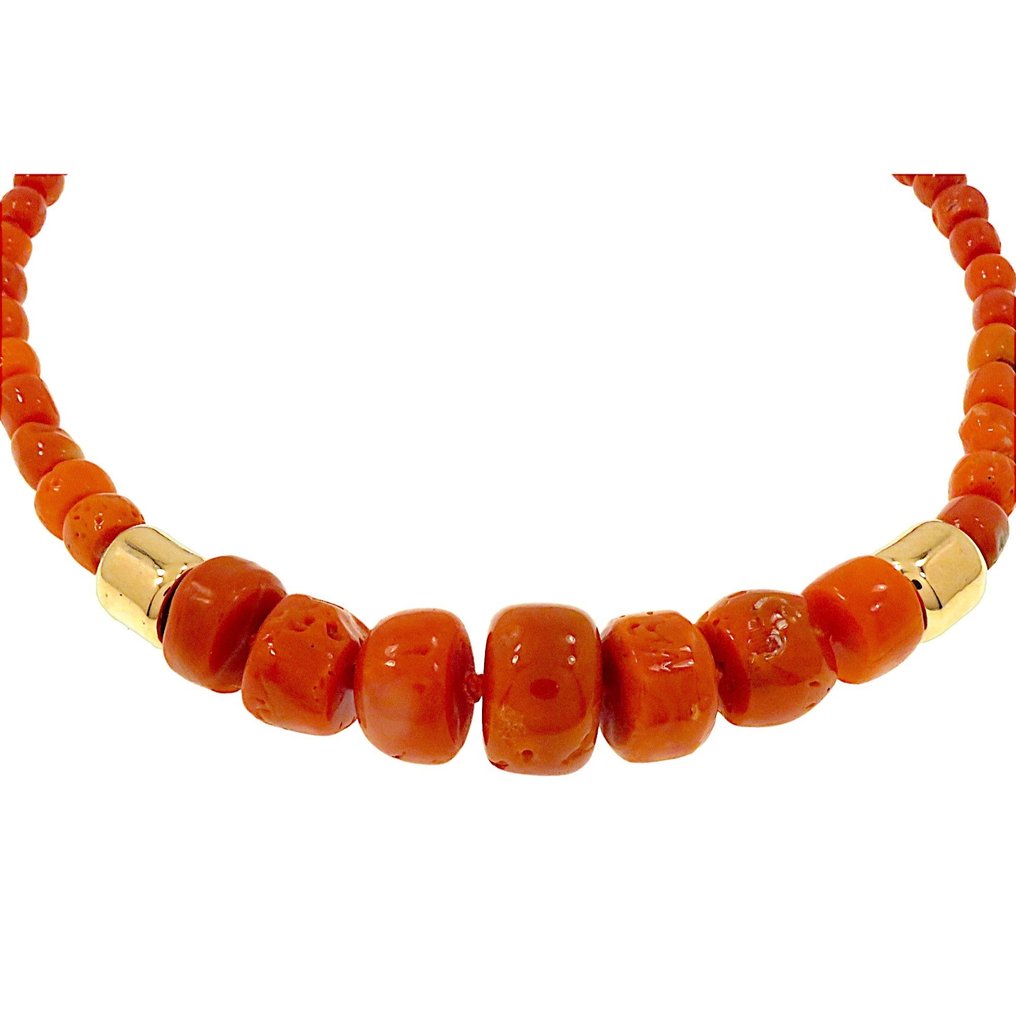 Necklace - 8 kt. Rose gold Coral #2.1