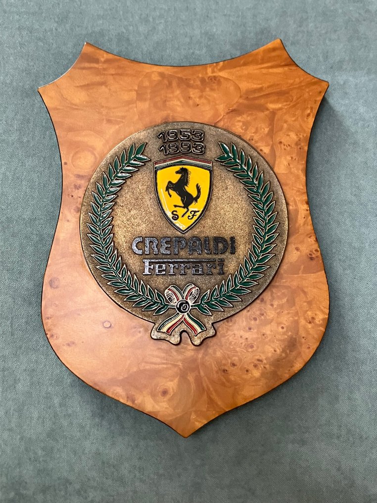 Emblem - Ferrari - Crest celebrativo dei 40 anni di attività della concessionaria Ferrari Crepaldi, Milano - 1993 #1.1