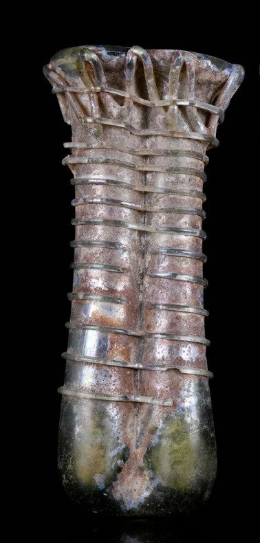 Ókori római Üveg Dupla Balsamarium - 11 cm #2.1