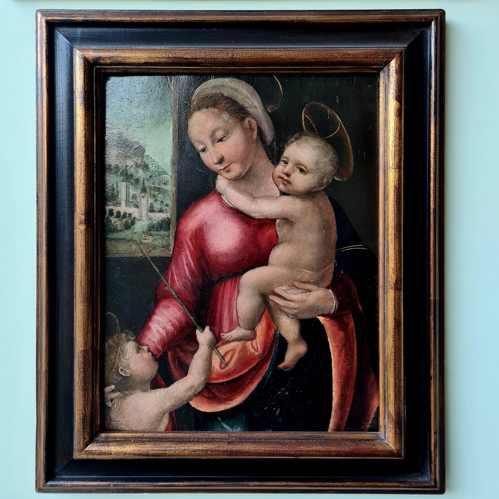 Michele Tosini known as Michele di Ridolfo del Ghirlandaio (1503–1577), Bottega di - The Madonna and Child with the Infant Saint John the Baptist #2.1