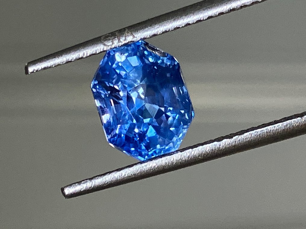 1 pcs  Bleu Saphir  - 2.89 ct - GIA #1.2