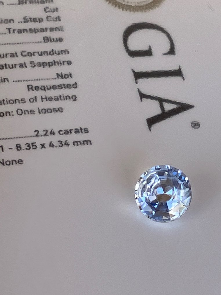 1 pcs  蓝色 蓝宝石  - 2.24 ct - 美国宝石研究院（GIA） #2.2