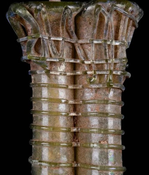 Starożytny Rzym Szkło Podwójne balsamarium - 11 cm #1.2