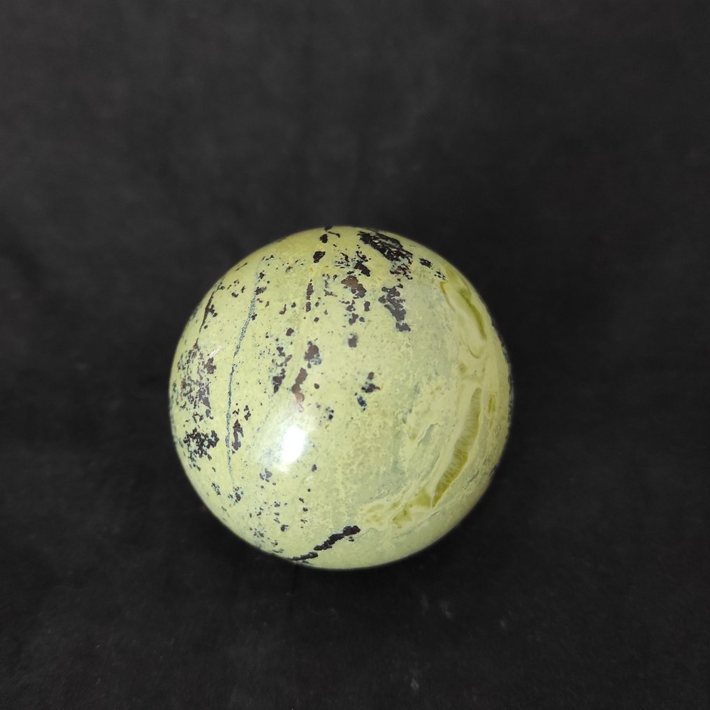 Lagarto de jade norueguês Esfera - Altura: 6 cm- 140 g #1.2
