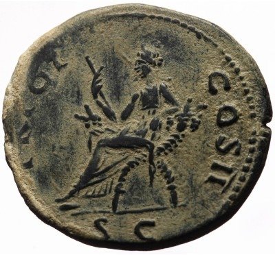 Romarriket. Trajan (AD 98-117). Dupondius #1.1