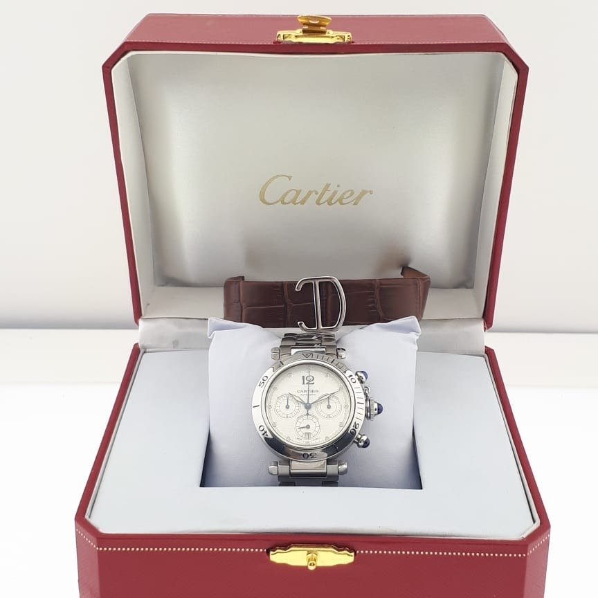 Cartier - Pasha Chronograph Automatic "Box Included" - 2113 - Miehet - 2011-nykypäivä #2.1