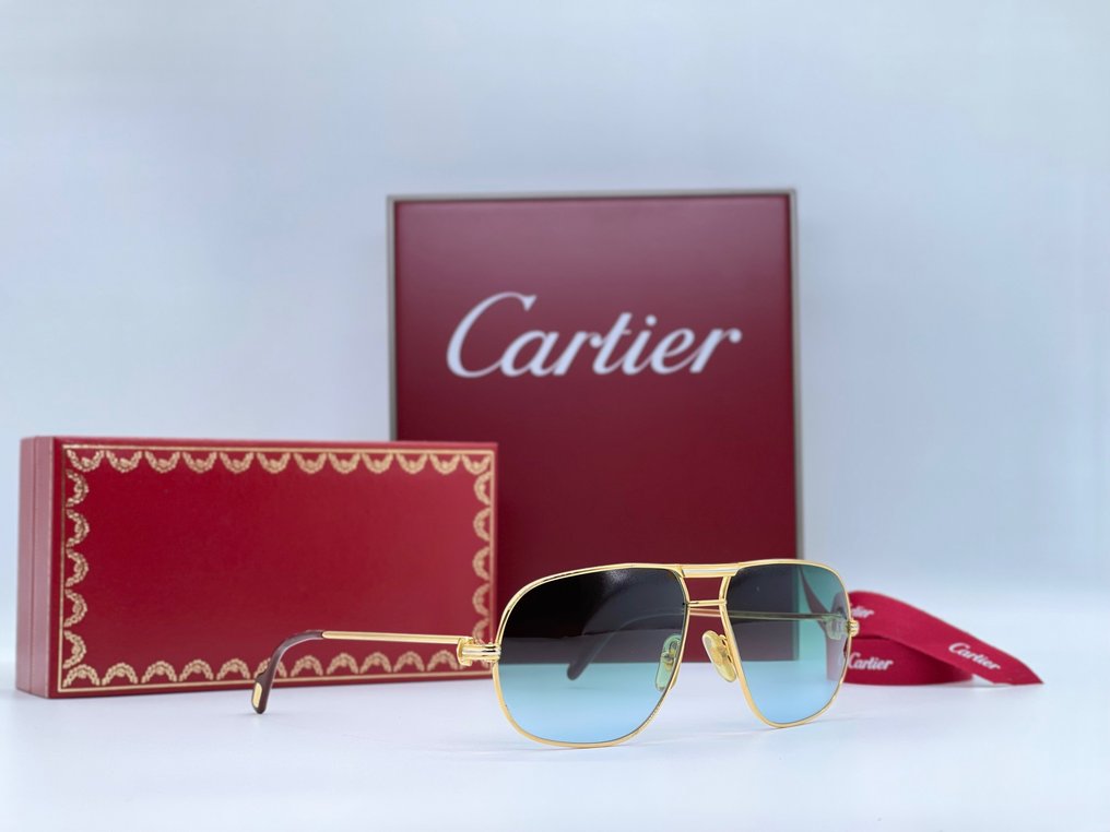 Cartier - Tank Vintage Gold Planted 24k - Sunglasses #1.1