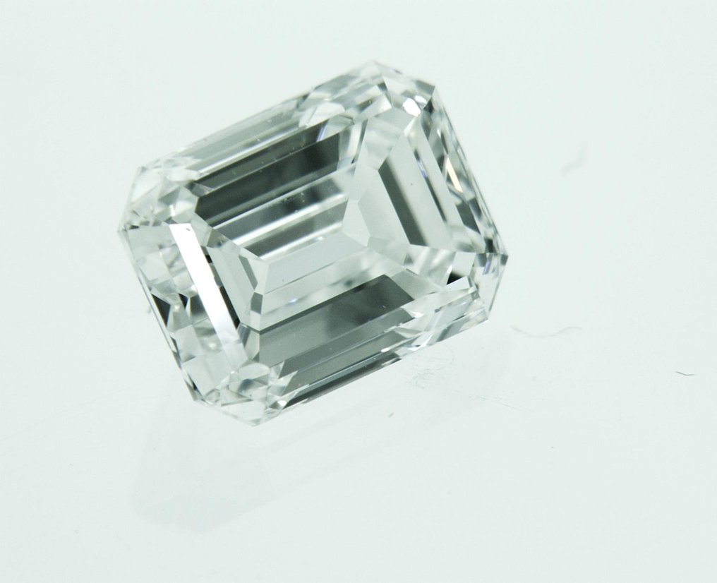 1 pcs Diamante  (Natural)  - 1.01 ct - Esmeralda - E - VVS1 - Gemological Institute of America (GIA) #3.1