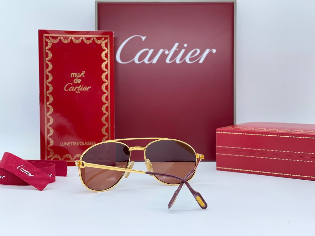 Cartier - Driver Vintage Gold Planted 24k - Sonnenbrille #3.1