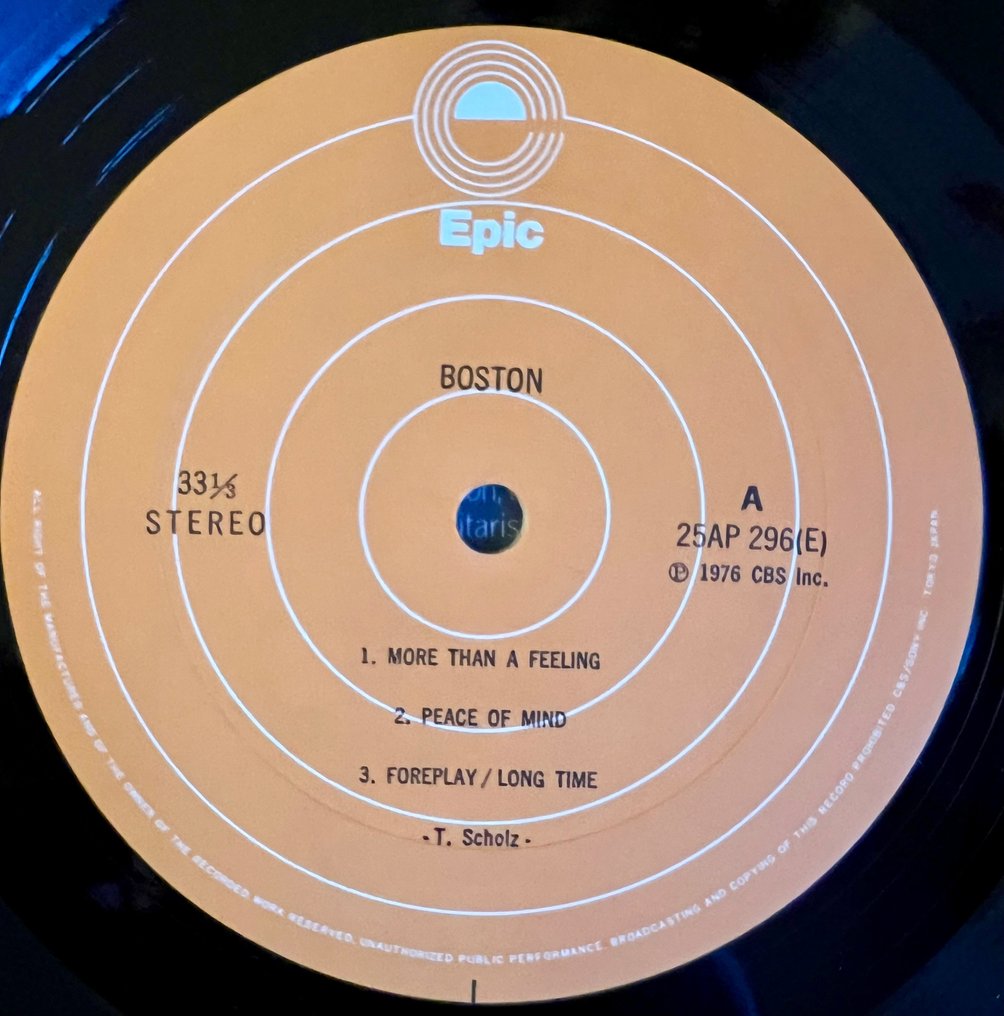 Boston - Boston - THE ROCK LEGEND - 1st JAPAN PRESS ! - Vinylschallplatte - Erstpressung, Japanische Pressung - 1976 #2.1