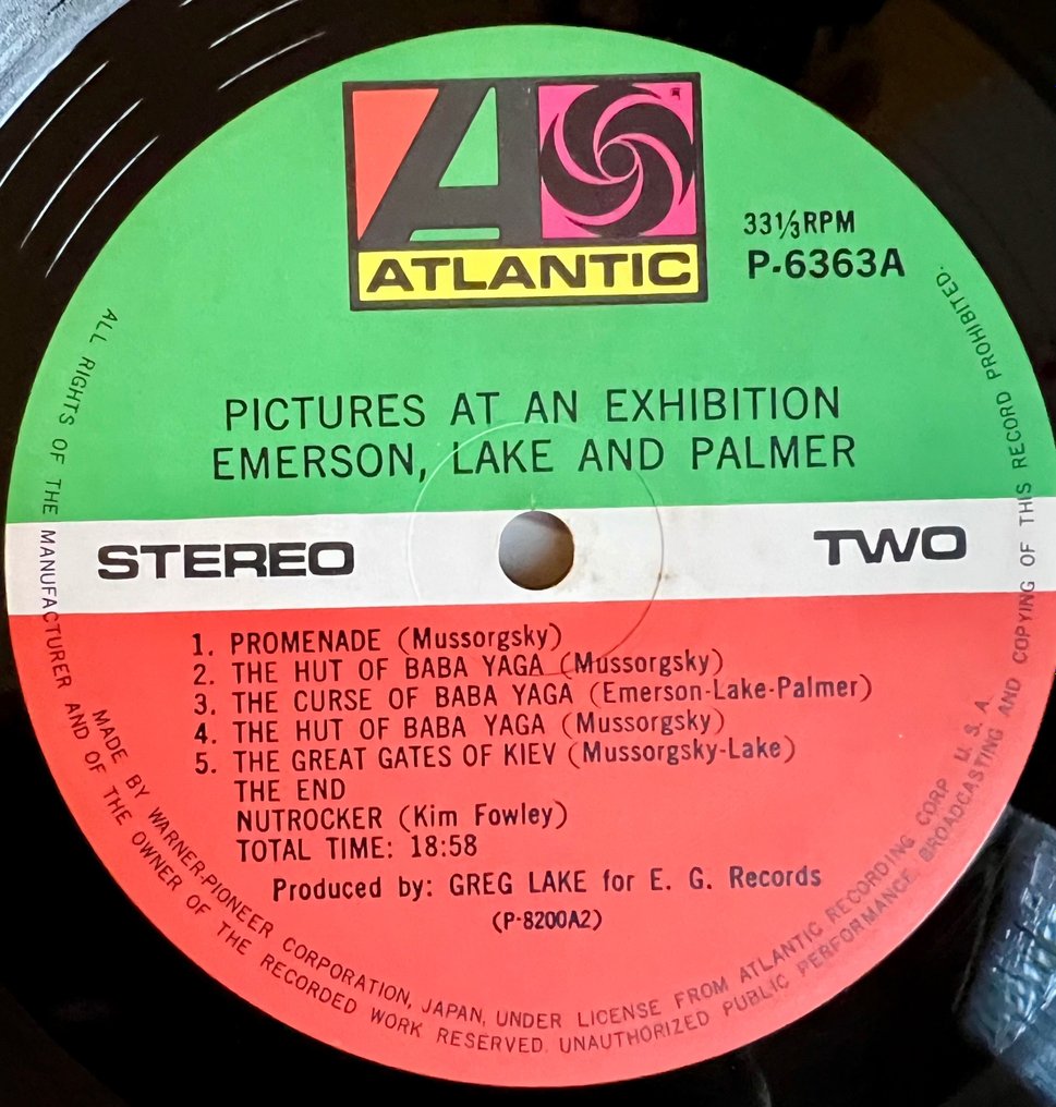 Emerson, Lake & Palmer - Pictures At An Exhibition 1 x JAPAN PRESS - PROG ROCK LEGEND ! - Disc vinil - Presă japoneză - 1980 #3.2
