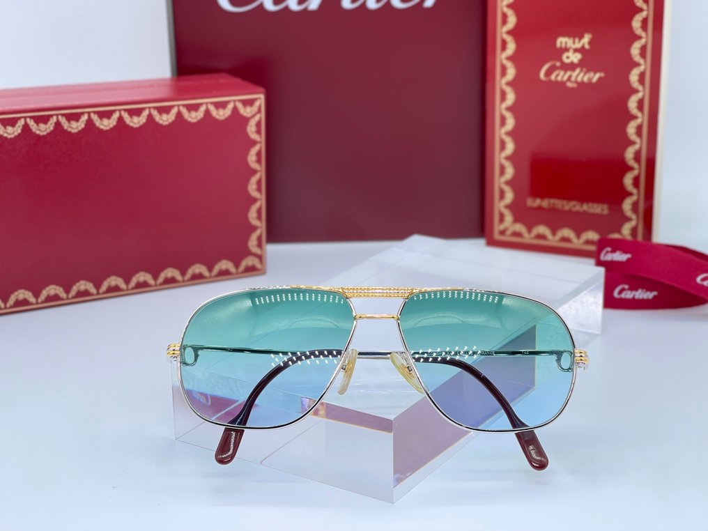 Cartier - Tank Platinum Vintage Gold Planted 24k - Sunglasses #1.1