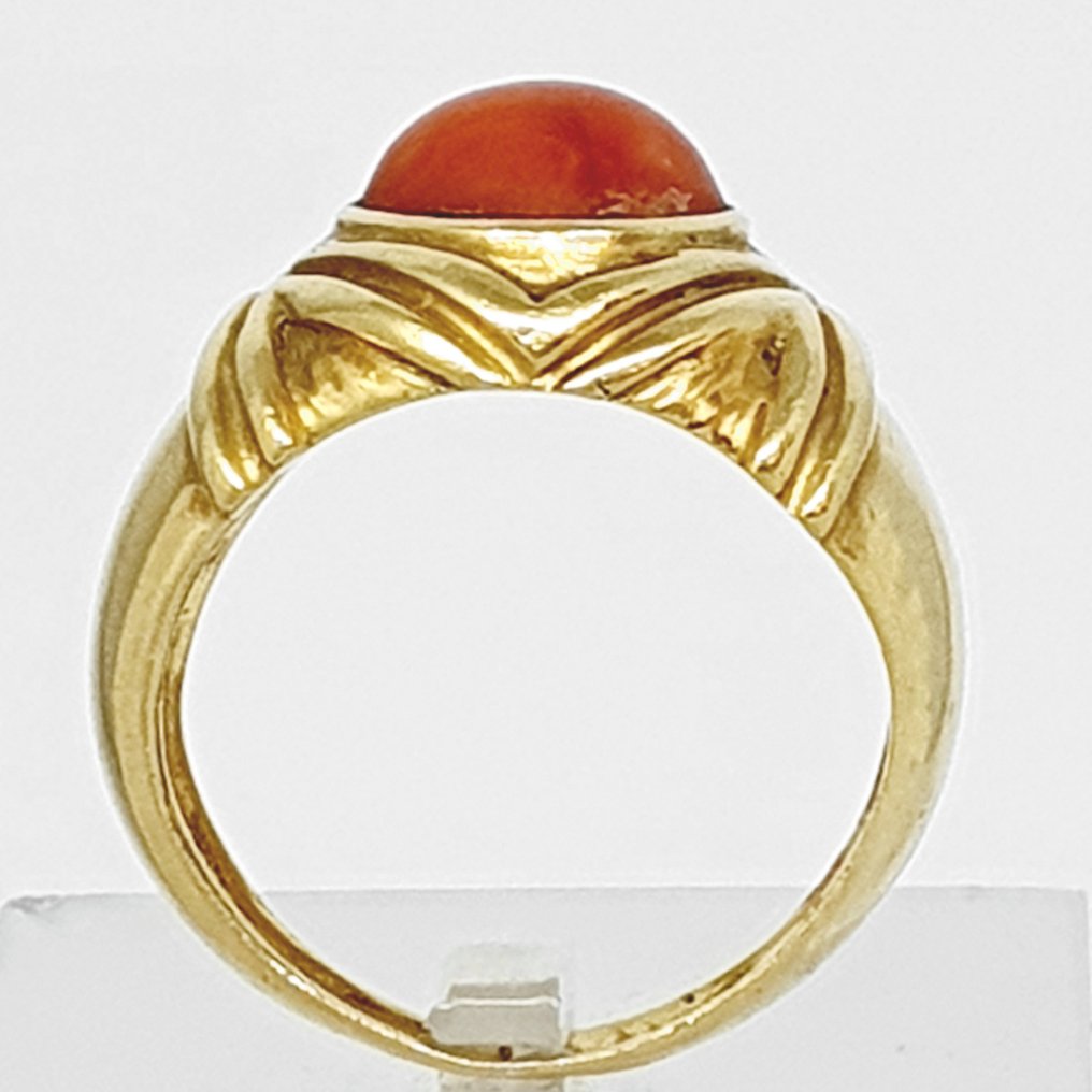 戒指 - 18K包金 黄金 - 3.00ct. tw. 珊瑚 #3.2