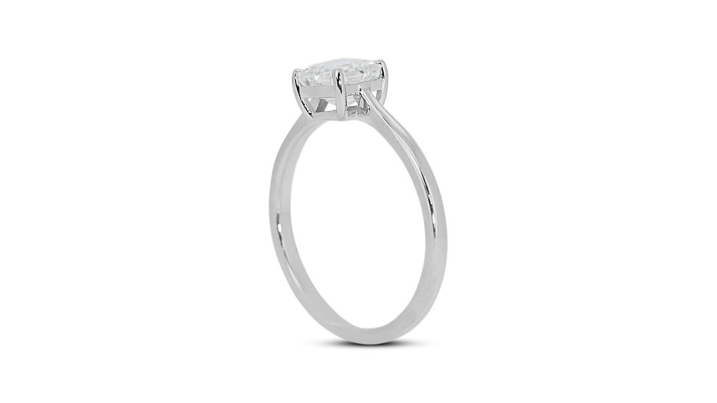 - 1.00 Total Carat Weight - - Anel - 18 K Ouro branco -  1.00ct. tw. Diamante  (Natural) #3.1