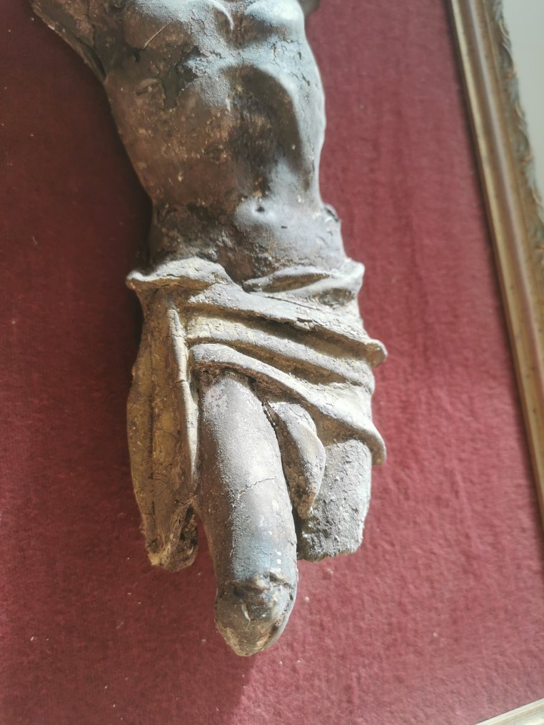 Skulptur, Cristo Antico Cartapesta - 26 cm - Papper mache #2.1