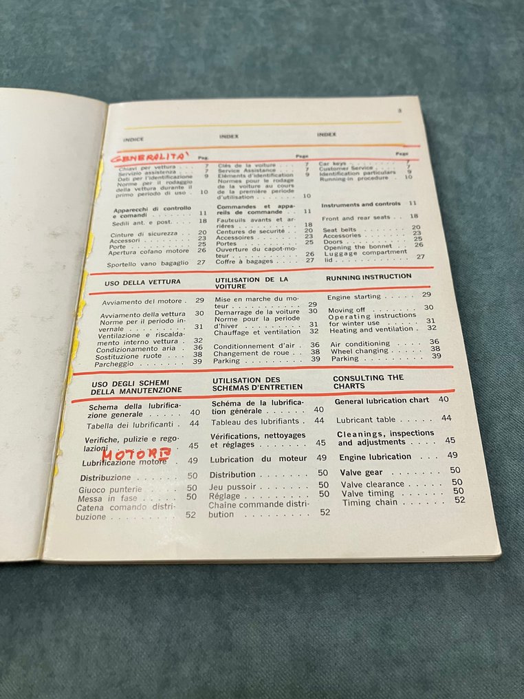 Manuale uso e manutenzione Ferrari 365 GTC4 (54/71) - 1971 #3.1