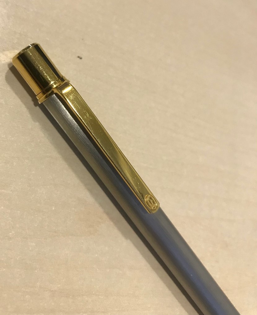 Cartier - Le Must De Cartier Stainless  Steel Gold Trims Ballpoint - Długopis kulkowy #2.1