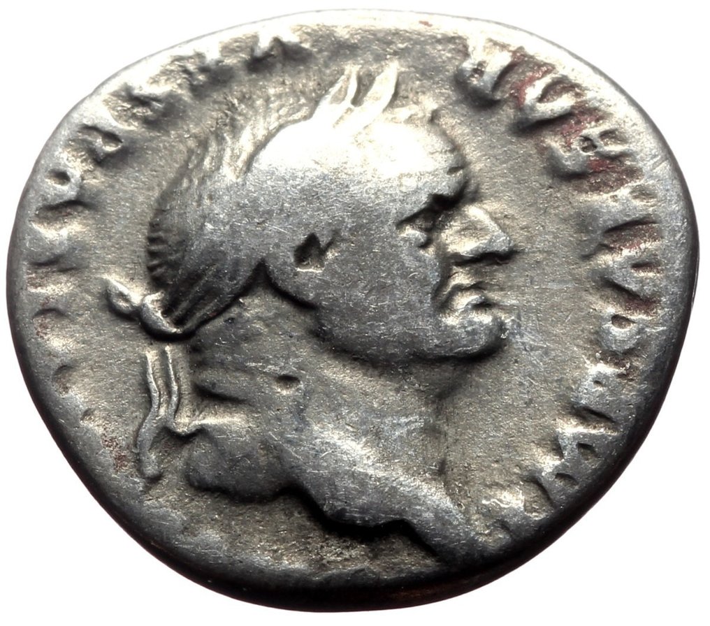 羅馬帝國. 維斯帕先  (AD 69-79). Denarius #1.2