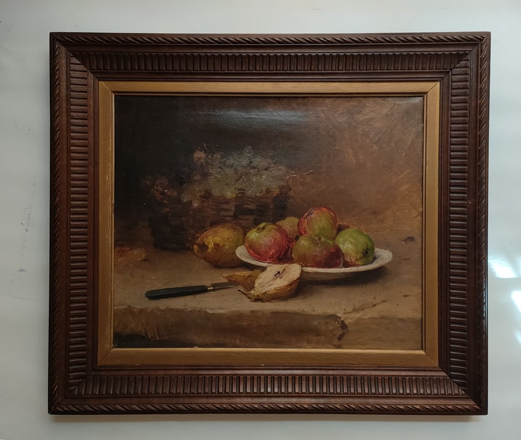René Chrétien (1867-1945) - Nature morte aux pommes et aux raisins #3.2