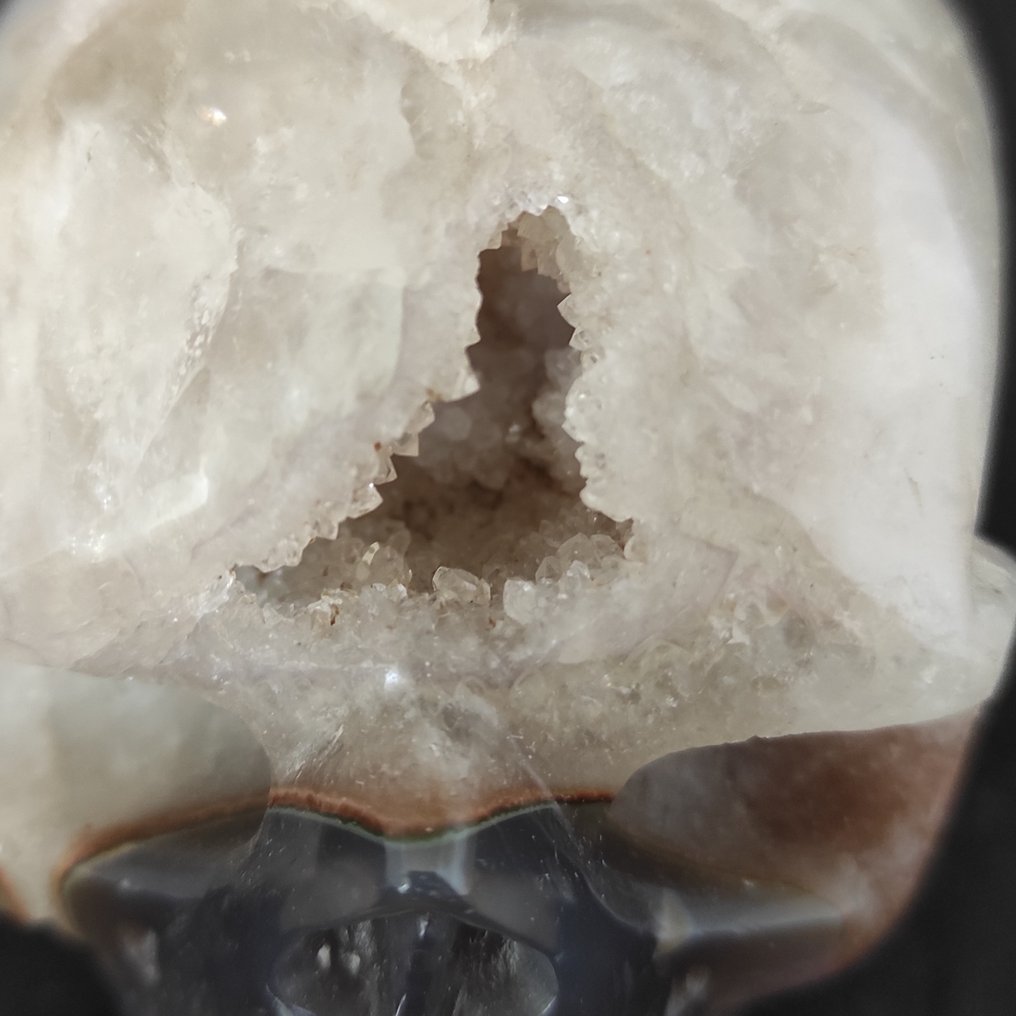 Agate 頭骨 - 高度: 8 cm - 闊度: 8 cm- 1020 g - (1) #1.2