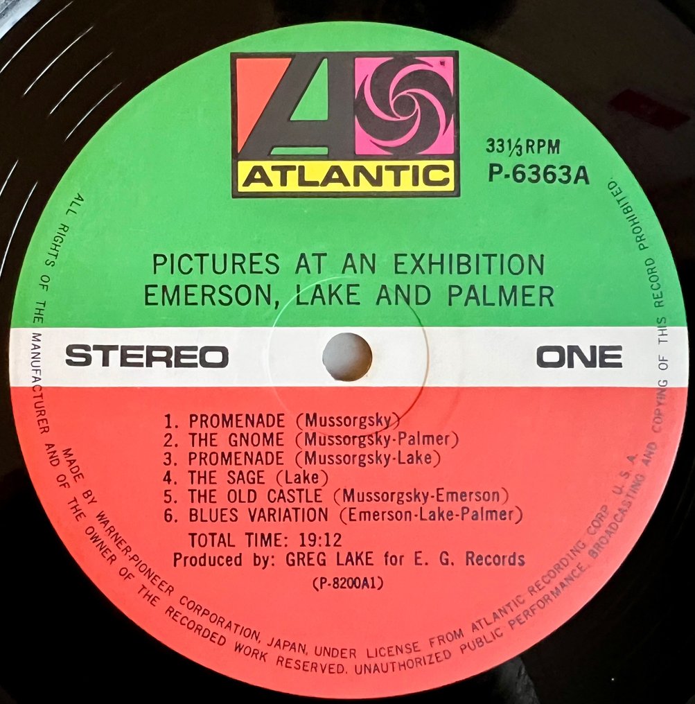 Emerson, Lake & Palmer - Pictures At An Exhibition 1 x JAPAN PRESS - PROG ROCK LEGEND ! - Disc vinil - Presă japoneză - 1980 #3.1