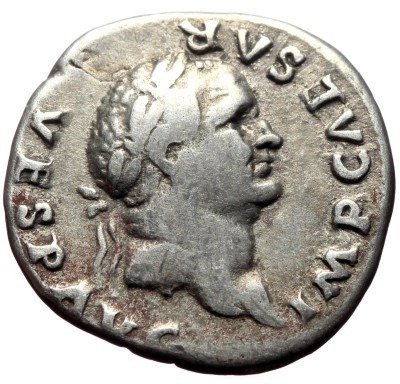羅馬帝國. 維斯帕先  (AD 69-79). Denarius #1.2