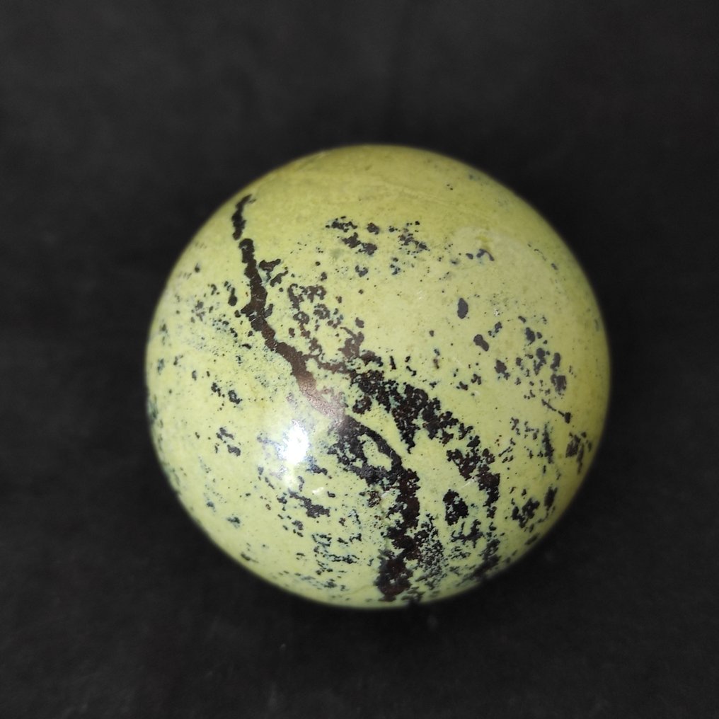 Lagarto de jade norueguês Esfera - Altura: 6 cm- 140 g #1.1