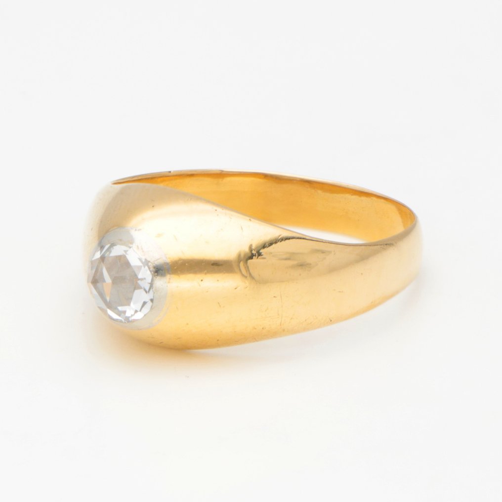 Ring - 18 kt Gelbgold Diamant #1.2